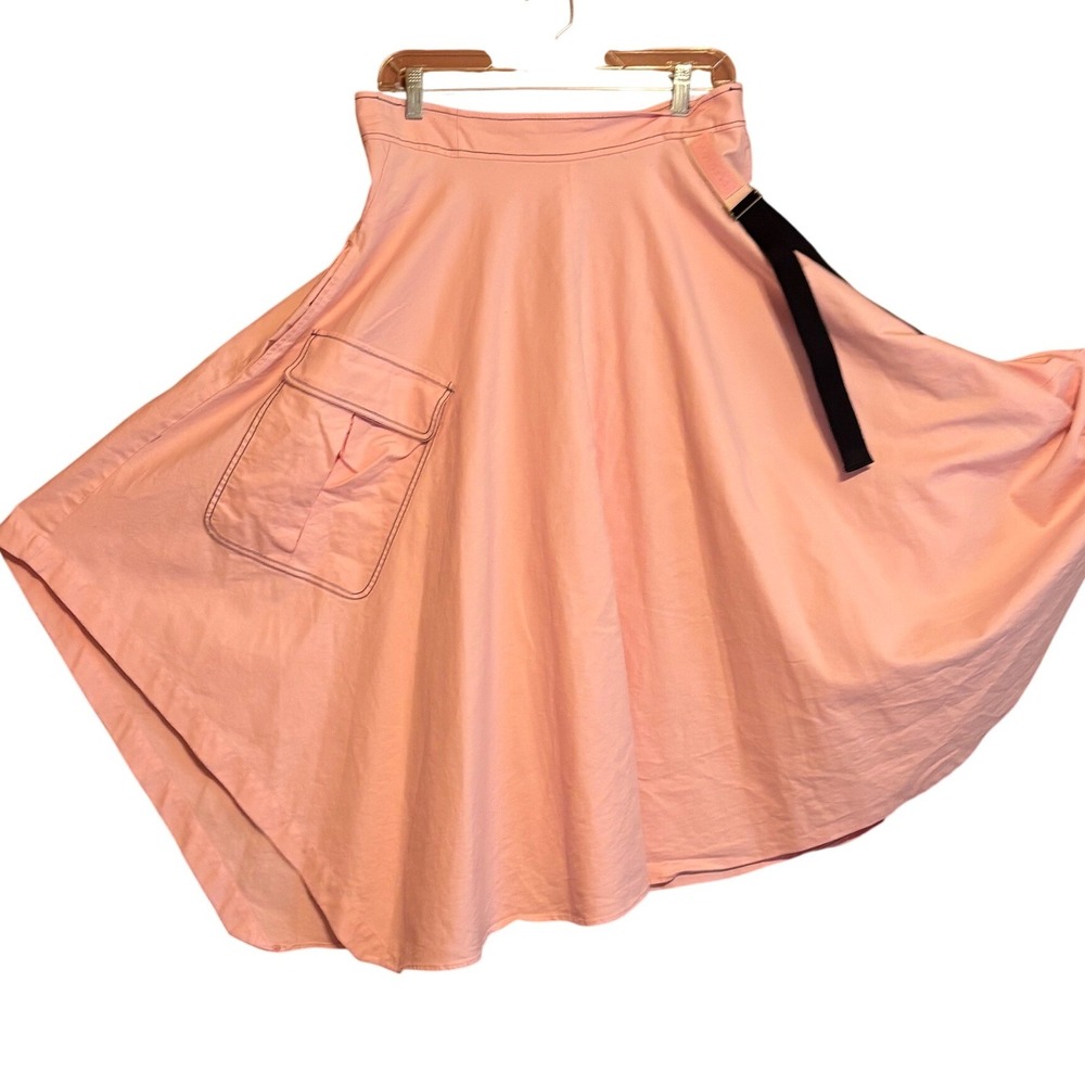 Sportmax Defile Pink circle skirt, XL, utility, quiet luxury, asymmetrical
